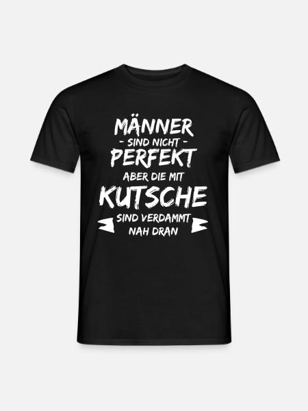 Kutsche Pferdekutsche Männer Kutscher - Männer T-Shirt - Schwarz