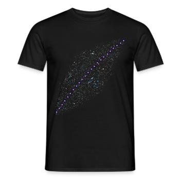 starlink Space Internet - T-shirt homme - noir - Devant - AI Model Male 178 light (178cm)