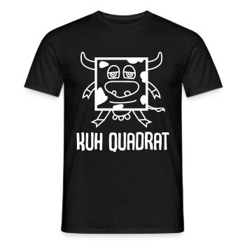 Kuh Quadrat Q^2 Physik Mathe Lehrer - Männer T-Shirt - Schwarz - Vorne - AI Model Male 178 light (178cm)
