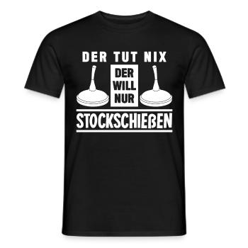 Eisstock Stockschießen Winter Stocksport - Männer T-Shirt - Schwarz - Vorne - AI Model Male 178 light (178cm)