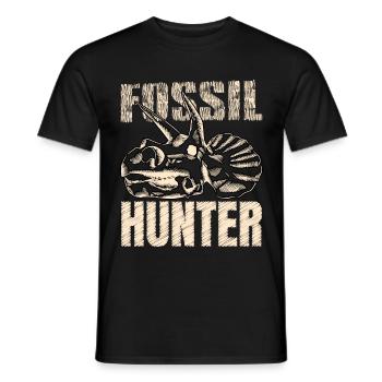 Fossil Hunter Paläontologie Paläontologe - Männer T-Shirt - Schwarz - Vorne - AI Model Male 178 light (178cm)