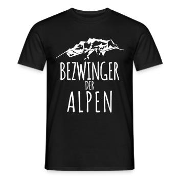 Alpenüberquerer Alpenüberquerung E5 - Männer T-Shirt - Schwarz - Vorne - AI Model Male 178 light (178cm)