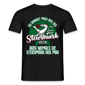 Österreich Steirer Steiermark - Männer T-Shirt - Schwarz - Vorne - AI Model Male 178 light (178cm)