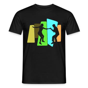 Boogie Woogie Swing Danse rétro - T-shirt homme - noir - Devant - AI Model Male 178 light (178cm)