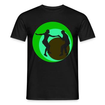 Boogie Woogie danse rétro danse - T-shirt homme - noir - Devant - AI Model Male 178 light (178cm)