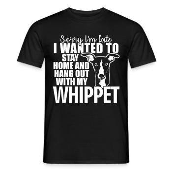 Whippet blague chien lévriers - T-shirt homme - noir - Devant - AI Model Male 178 light (178cm)