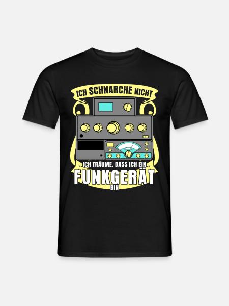 Amateurfunk Schnarchen Amateurfunker - Männer T-Shirt - Schwarz