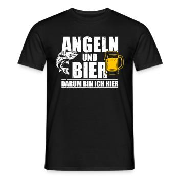 Angler Fischerei Fischen AngelnGeschenkidee - Männer T-Shirt - Schwarz - Vorne - AI Model Male 178 light (178cm)