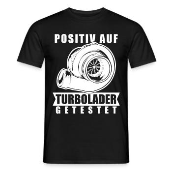 Turbolader Auto Garage Werkstatt Tuning - Männer T-Shirt - Schwarz - Vorne - AI Model Male 178 light (178cm)