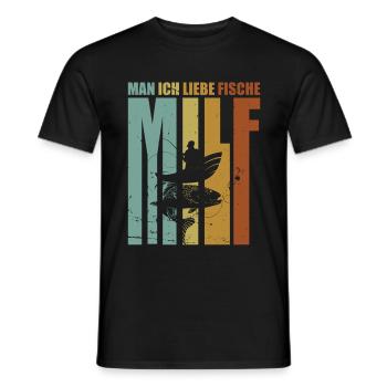 Angler Fischerei Fischen AngelnGeschenkidee - Männer T-Shirt - Schwarz - Vorne - AI Model Male 178 light (178cm)