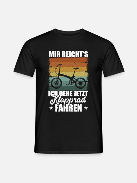 Klapprad Geschenk Faltrad Klappradfahrer Spruch - Männer T-Shirt - Schwarz