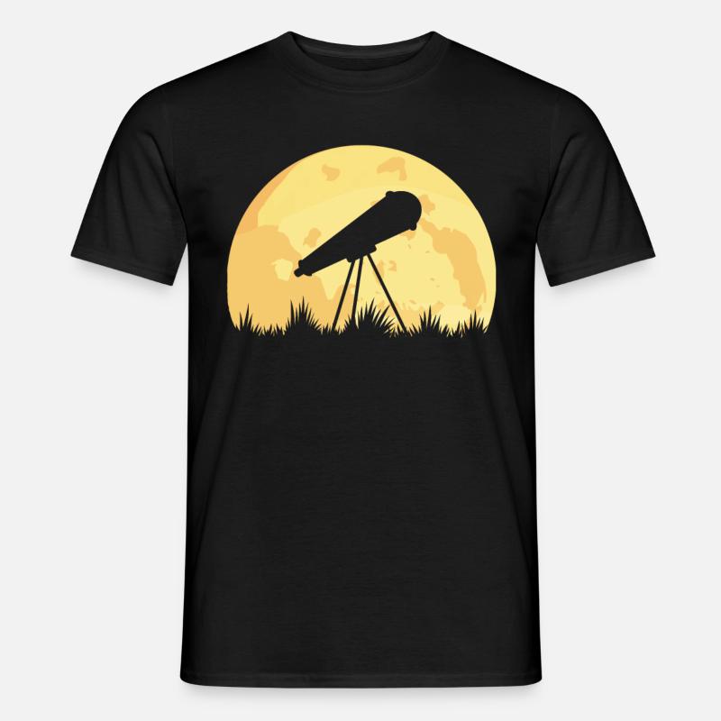 teleskop - Männer T-Shirt - Schwarz