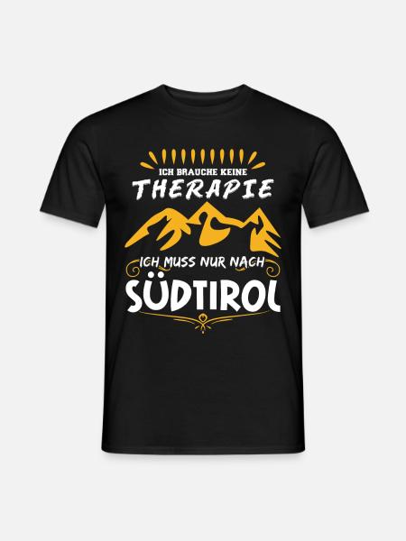 Südtirol Wandern Bergsteigen Südtiroler - Männer T-Shirt - Schwarz