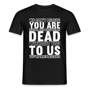 Farewell gift colleagues Job change - Men's T-Shirt - black - Front - AI Model Male 178 light (178cm)