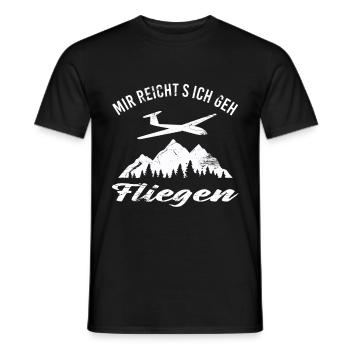 Mir reichts ich geh Fliegen - Männer T-Shirt - Schwarz - Vorne - AI Model Male 178 light (178cm)