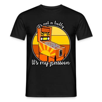 Flipper Rétro Flipper Machine Pinball - T-shirt homme - noir - Devant - AI Model Male 178 light (178cm)