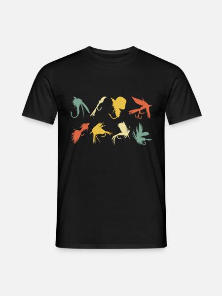 Pesca a mosca Pesca Pescatori - T-shirt uomo - nero