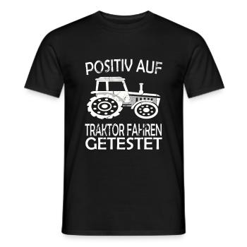 Witzige Landwirtschat, Bauer & Traktor Motive - Männer T-Shirt - Schwarz - Vorne - AI Model Male 178 light (178cm)