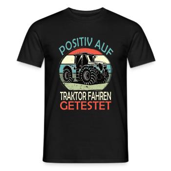 Witzige Landwirtschat, Bauer & Traktor Motive - Männer T-Shirt - Schwarz - Vorne - AI Model Male 178 light (178cm)