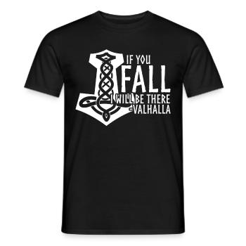 Vegvisir Odhin Valhalla Joke Viking - Men's T-Shirt - black - Front - AI Model Male 178 light (178cm)