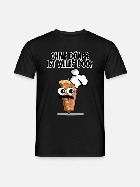 Döner Kebab - Männer T-Shirt - Schwarz