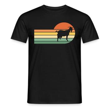 Goat - Men's T-Shirt - black - Front - AI Model Male 178 light (178cm)
