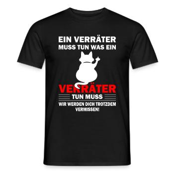Alles Gute Verräter - Jobwechsel Abschiedsgeschenk - Männer T-Shirt - Schwarz - Vorne - AI Model Male 178 light (178cm)