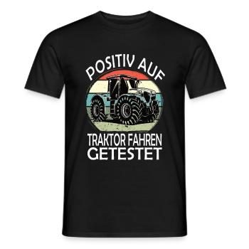 Witzige Landwirtschaft, Bauer & Traktor - Männer T-Shirt - Schwarz - Vorne - AI Model Male 178 light (178cm)