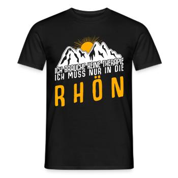 Rhön Wandern Klettern Rhöner Berge - Männer T-Shirt - Schwarz - Vorne - AI Model Male 178 light (178cm)