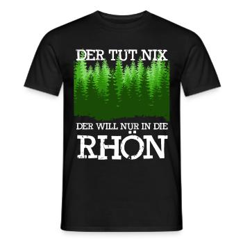 Rhön Wandern Der tut nix Rhöner Berge - Männer T-Shirt - Schwarz - Vorne - AI Model Male 178 light (178cm)