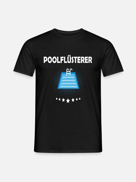 Poolflüsterer - Männer T-Shirt - Schwarz