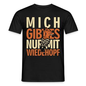 Wiedehopf Ornithologe Vögel Vogel - Männer T-Shirt - Schwarz - Vorne - AI Model Male 178 light (178cm)