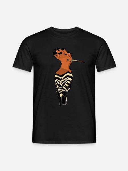 Huppe Eurasie huppe Oiseaux Oiseau - T-shirt homme - noir
