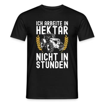 Traktor Fahrer Landwirt Trecker Bauer Agrar - Männer T-Shirt - Schwarz - Vorne - AI Model Male 178 light (178cm)