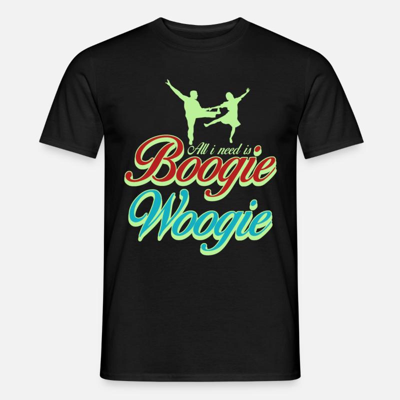 Boogie Woogie Tanz Tänzer Boogie-Woogie - Männer T-Shirt - Schwarz
