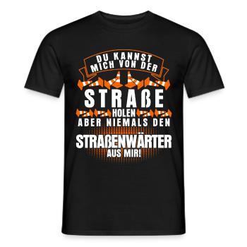 Straßenwärter Spruch Straßenmeisterei - Männer T-Shirt - Schwarz - Vorne - AI Model Male 178 light (178cm)