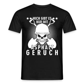 Straßenwärter Asphalt Straßenmeisterei - Männer T-Shirt - Schwarz - Vorne - AI Model Male 178 light (178cm)