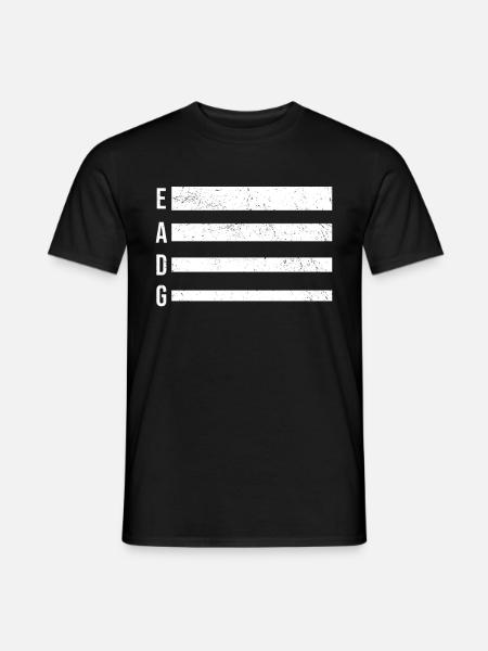 Guitar EADG Bass Bassist Guitar Player - Men's T-Shirt - black