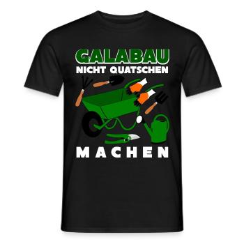 Galabau Gartenbau Werkzeug Galabauer - Männer T-Shirt - Schwarz - Vorne - AI Model Male 178 light (178cm)
