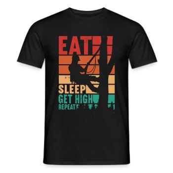 Arborist Baumpfleger - Männer T-Shirt - Schwarz - Vorne - AI Model Male 178 light (178cm)