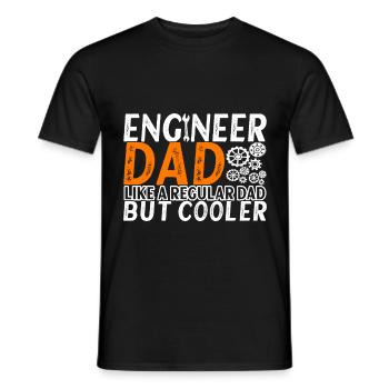 Engineer Mechanical Engineer Civil Engineer - Men's T-Shirt - black - Front - AI Model Male 178 light (178cm)