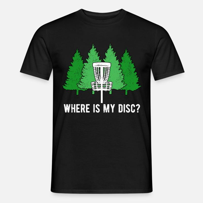 Disc Golf Discgolf - Männer T-Shirt - Schwarz