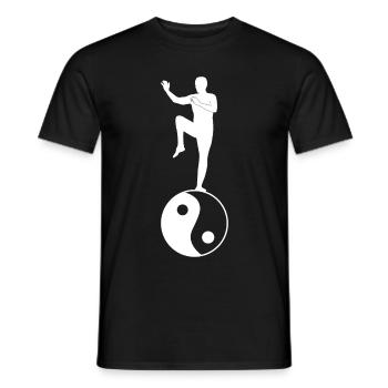 Qigong Qi Gong Meditation Chigong - Men's T-Shirt - black - Front - AI Model Male 178 light (178cm)