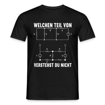 Elektriker Elektroniker Handwerker - Männer T-Shirt - Schwarz - Vorne - AI Model Male 178 light (178cm)