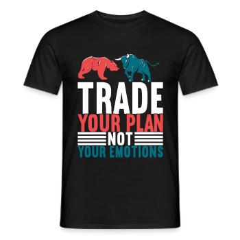 Actions Actionnaire Investisseur - T-shirt homme - noir - Devant - AI Model Male 178 light (178cm)