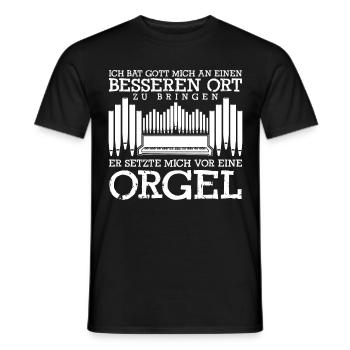 Orgel Organist Orgelbauer Orgelspieler - Männer T-Shirt - Schwarz - Vorne - AI Model Male 178 light (178cm)