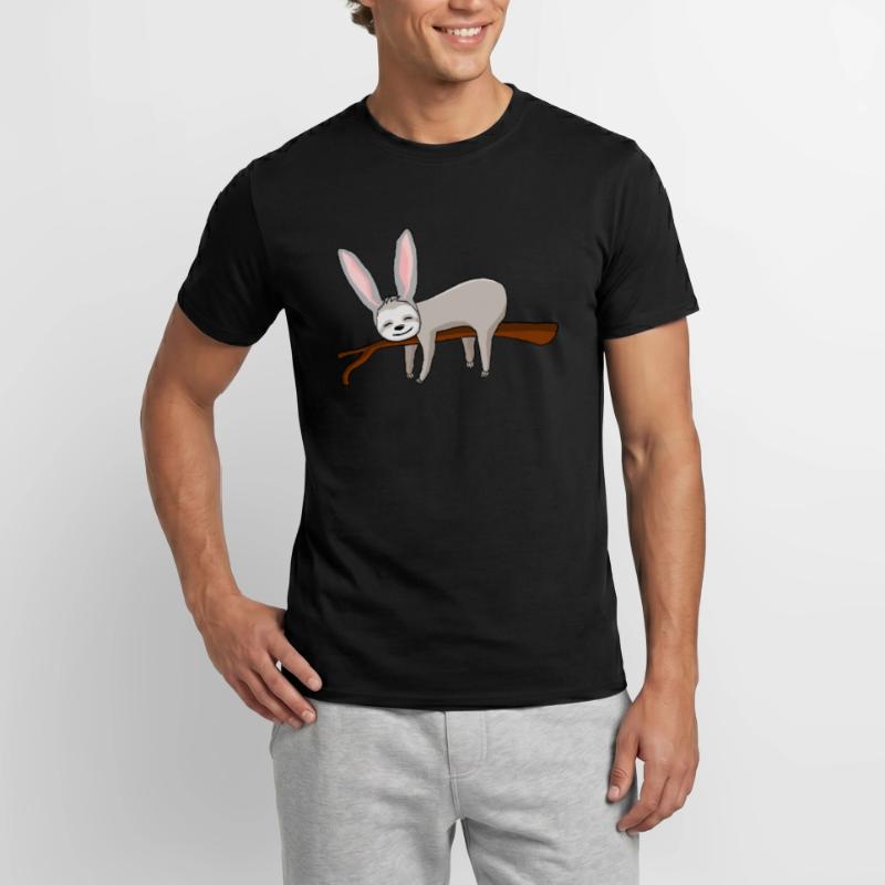 Easter Rabbit Sloth Rabbit Easter Men’s T-shirt