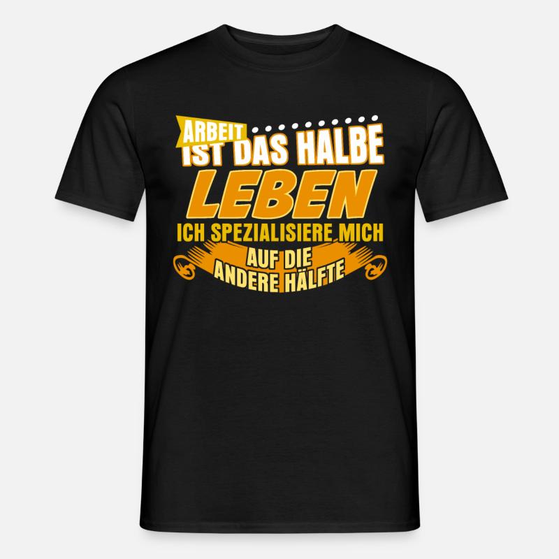 Arbeitsamt Arbeit Arbeiten Arbeitslos - Männer T-Shirt - Schwarz