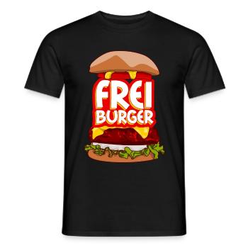 Freiburg Burger Freiburger - Männer T-Shirt - Schwarz - Vorne - AI Model Male 178 light (178cm)