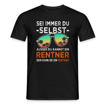 Rentner Rente - Geschenk Rentenbeginn Männer - Männer T-Shirt - Schwarz - Vorne - AI Model Male 178 light (178cm)